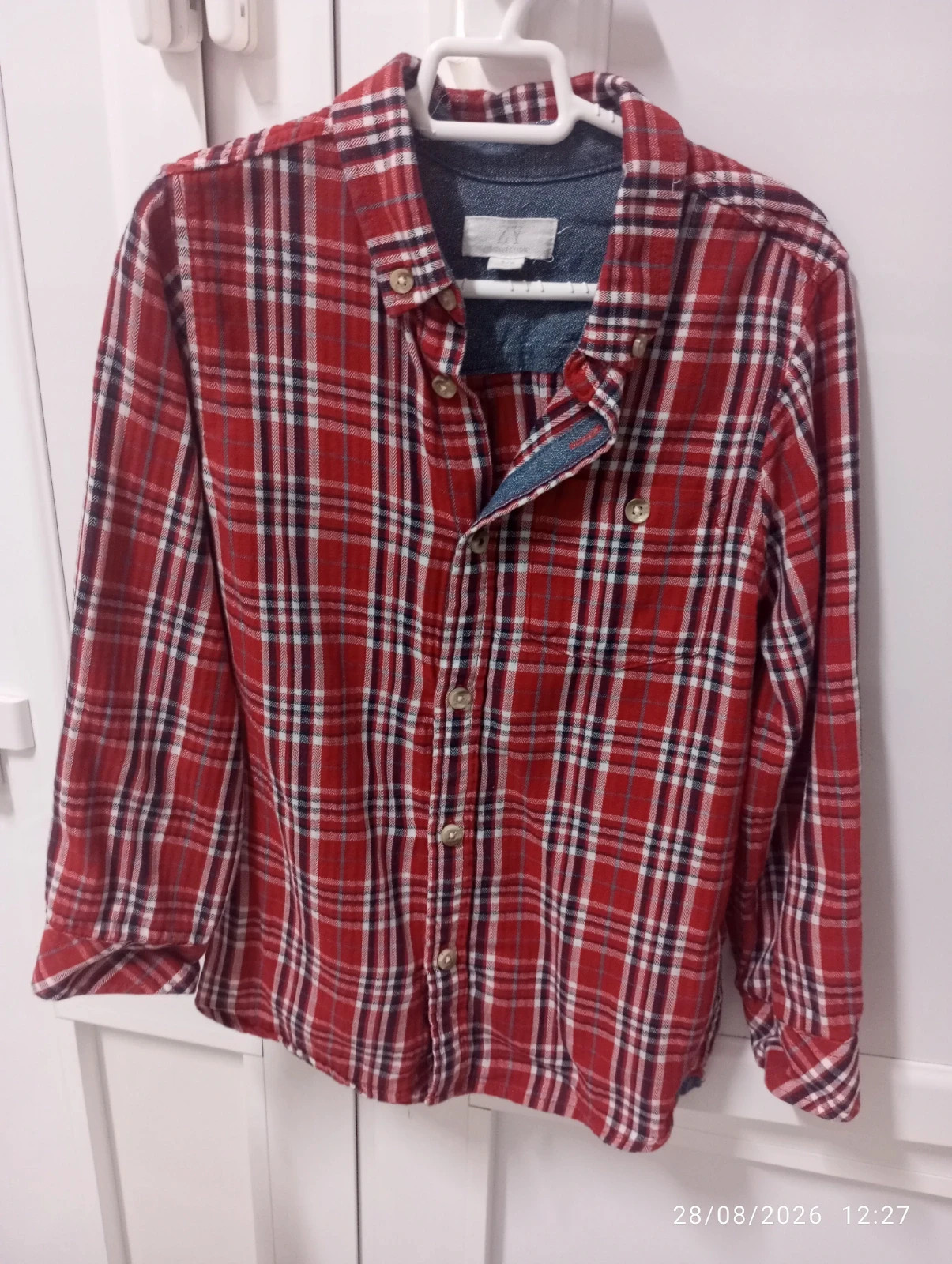Camisa de cuadros ZY - Talla 5-6 años 👕