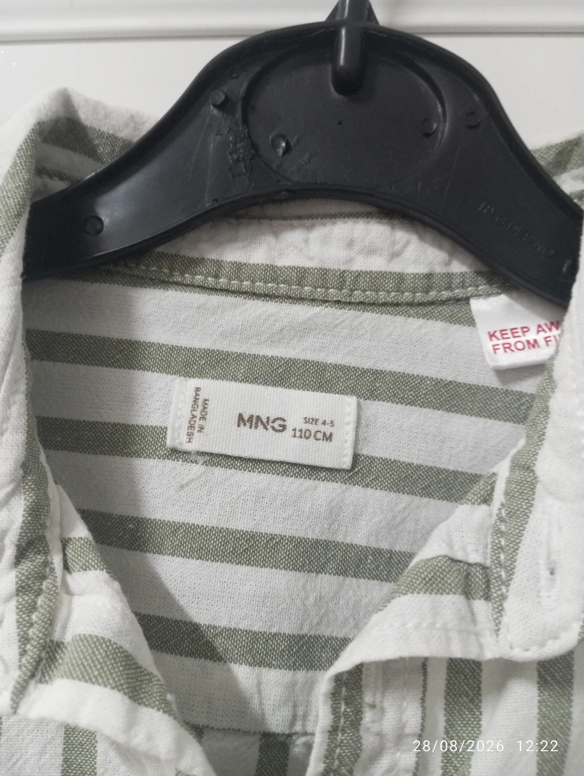 Camisa de rayas Mango Kids - Talla 4-5 años (110 cm) 🌿 – Mango – taille 5 ans / 110 cm 3