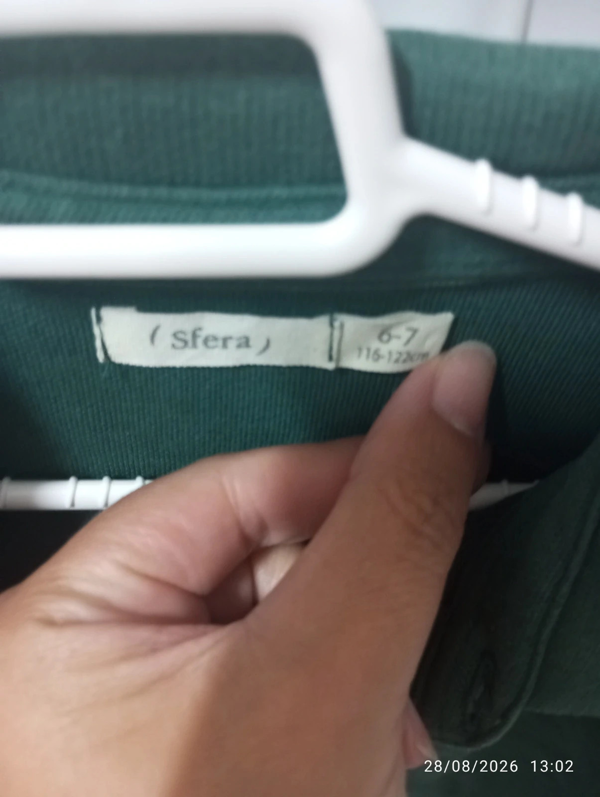 Polo manga larga verde Sfera (Talla 6-7 años) – Sfera – taille 7 ans / 122 cm 2