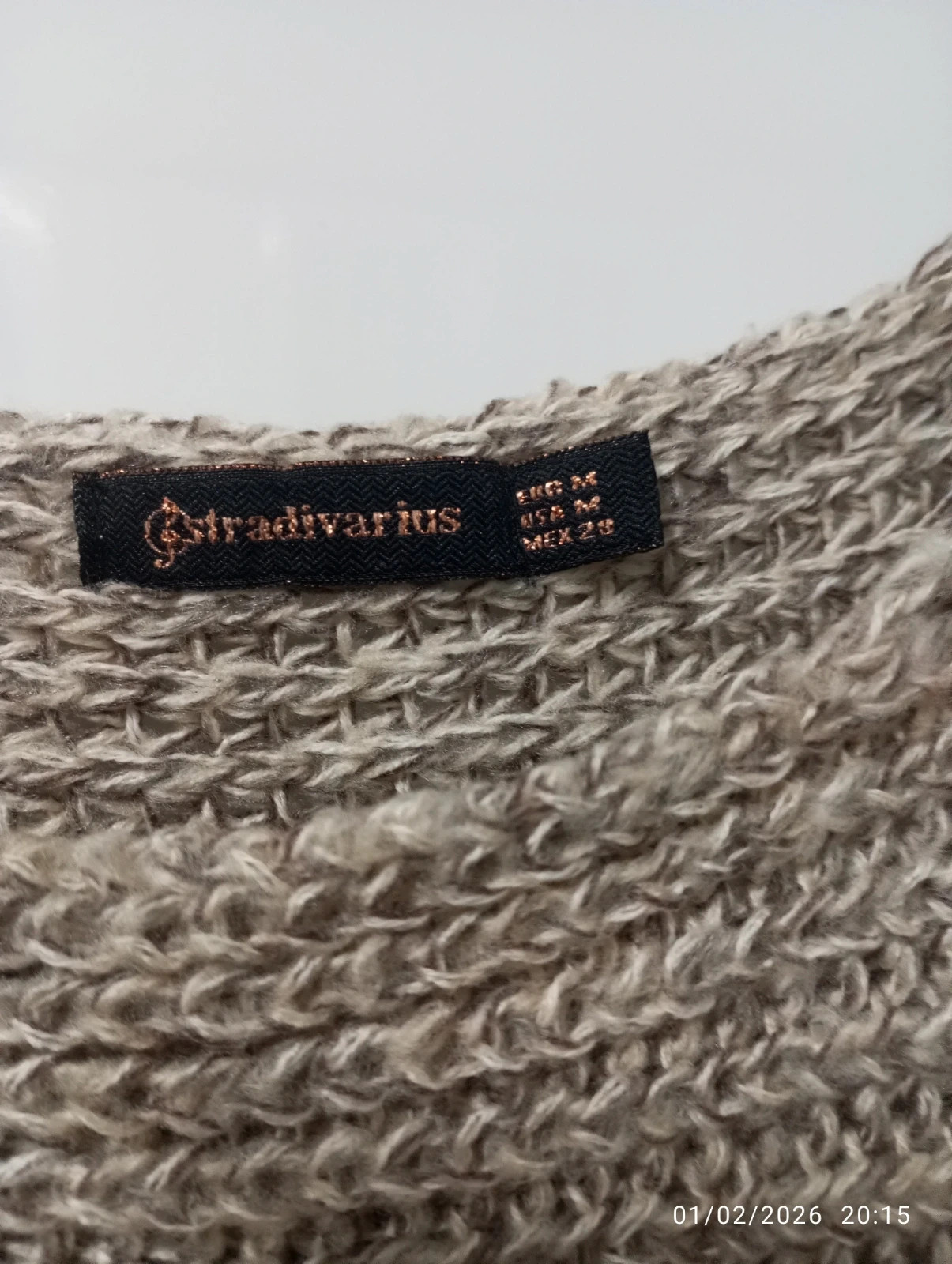 Poncho punto flecos Stradivarius M – Stradivarius – taille M / 38 / 10 2