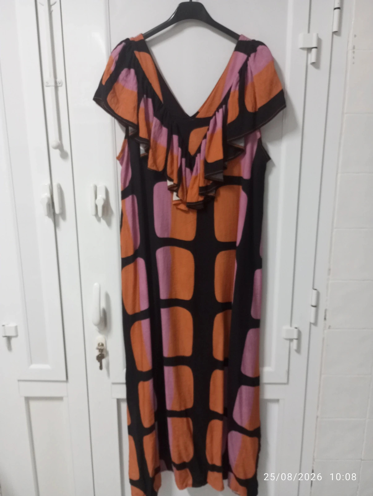 Precioso Vestido Maxi Nuevo con Volantes! 💜 Talla L – New Collection – taille L / 40 / 12