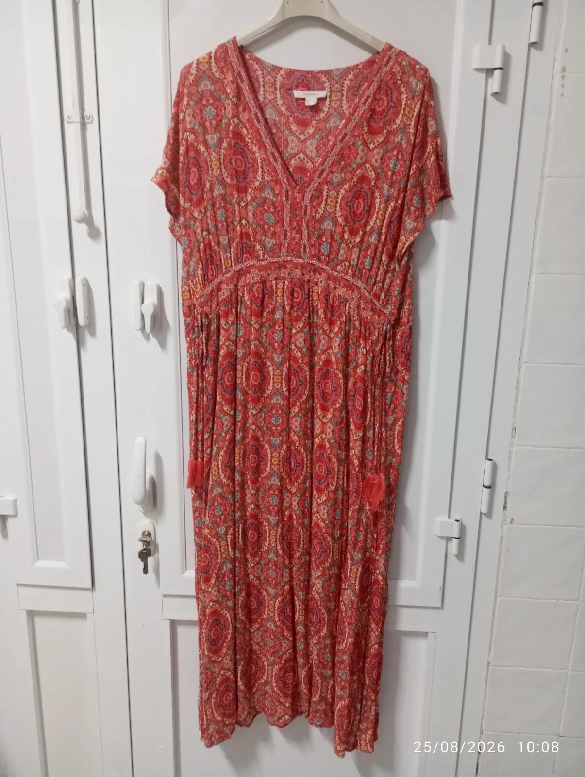Vestido midi boho Springfield Talla 40 (Impecable) – Springfield – taille L / 40 / 12