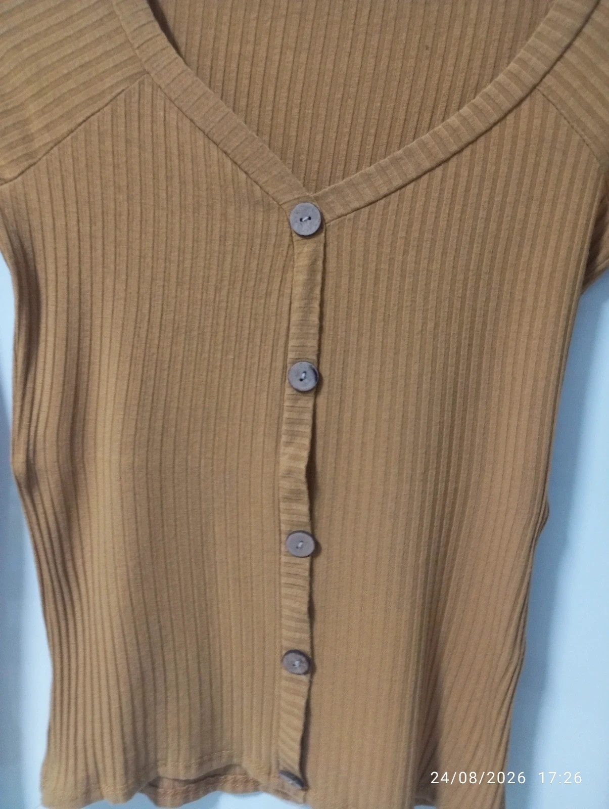 Top / Cárdigan acanalado mostaza - Talla S 💛 – Vero Moda – taille S / 36 / 8 2