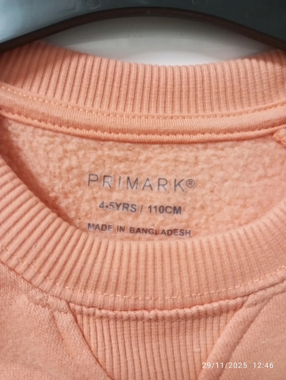 Sudadera básica coral Primark (4-5 años) 🍑 – Primark – taille 5 ans / 110 cm 2