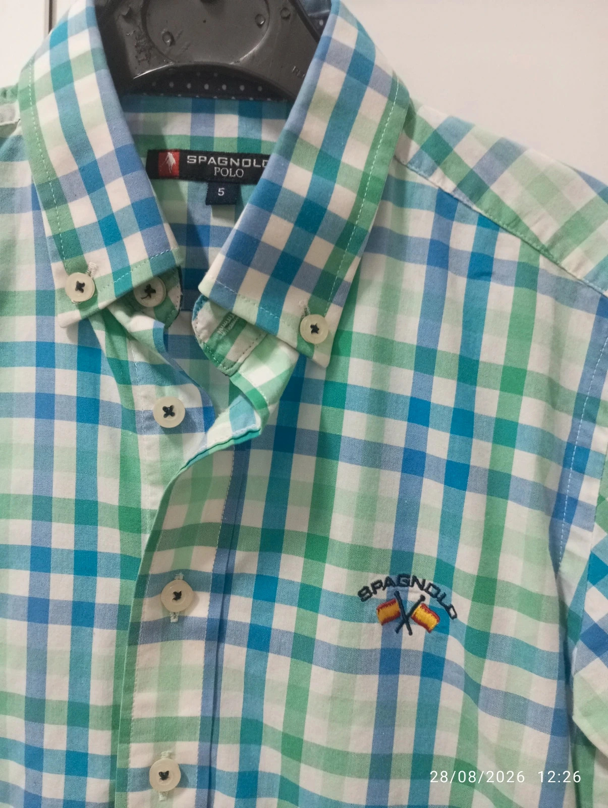 Camisa de cuadros Spagnolo (Nueva sin etiquetas!) – spagnolo – taille 5 ans / 110 cm 3