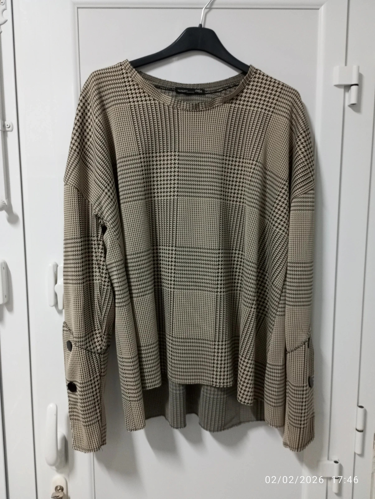 Blusa/Jersey de punto fino de Zara (Talla L) 🤎Prenda súper estilosa, cómoda y muy favorecedora. – Zara – taille L / 40 / 12