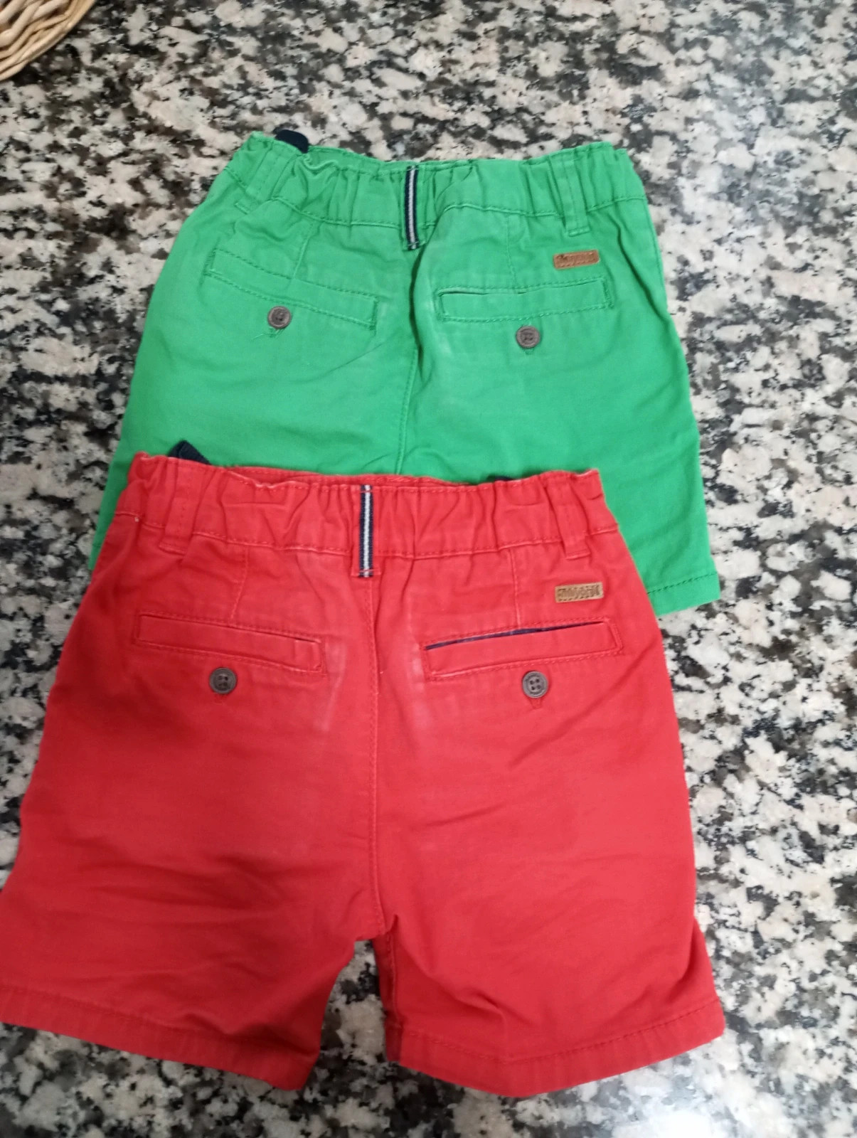 Pack 2 Bermudas Mayoral - Rojo y Verde - 18 meses – Mayoral – taille 18-24 mois / 86 cm 2