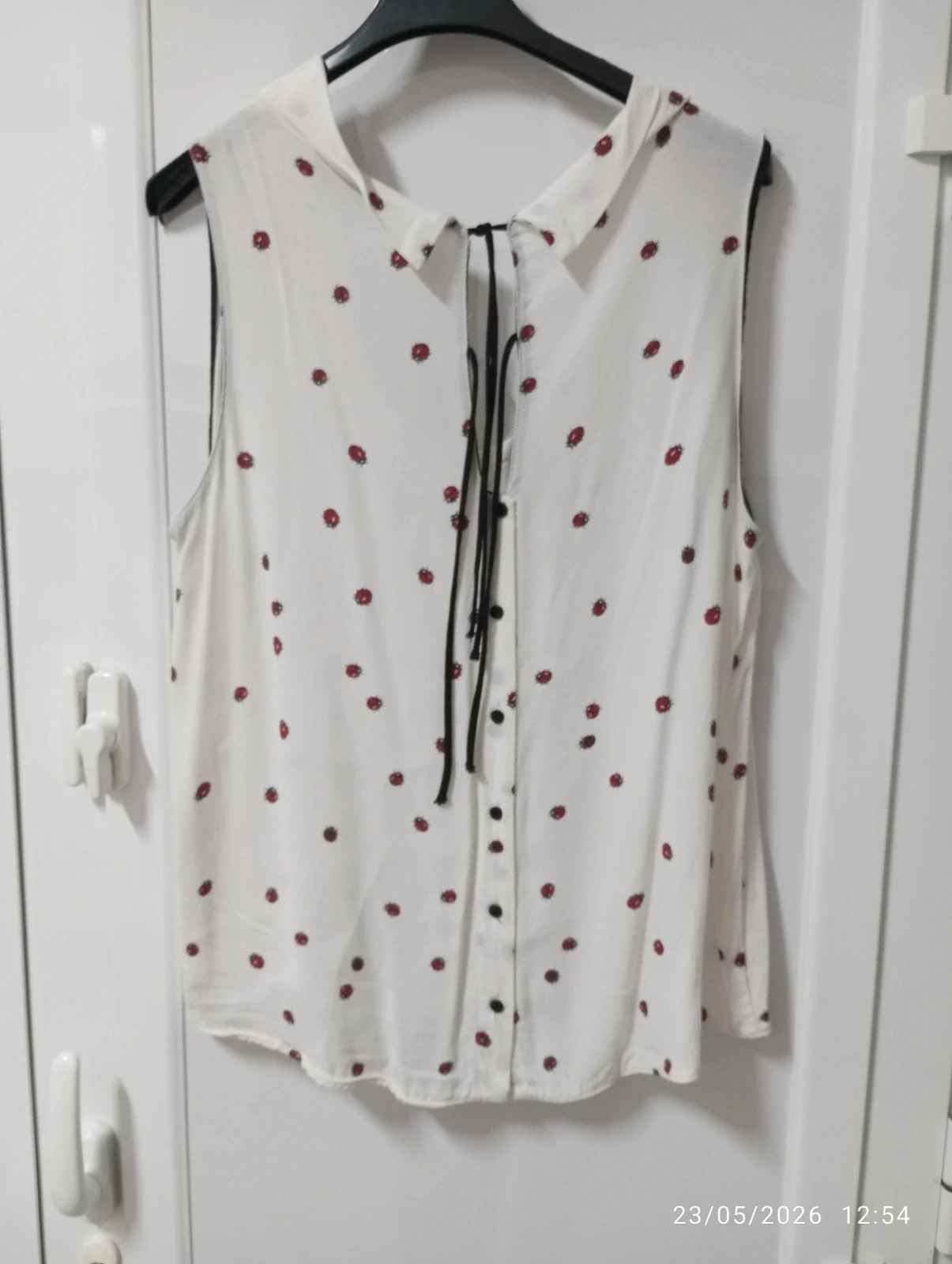 Blusa romántica de mariquitas - Zara Basic (Talla L) 🐞 – Zara – taille L / 40 / 12 2