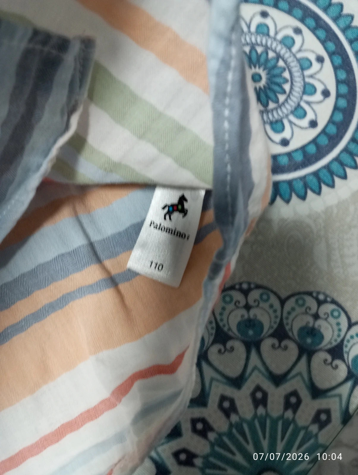 Camisa rayas multicolor C&A niño - Talla 110 (100% Algodón) – C&A – taille 5 ans / 110 cm 2