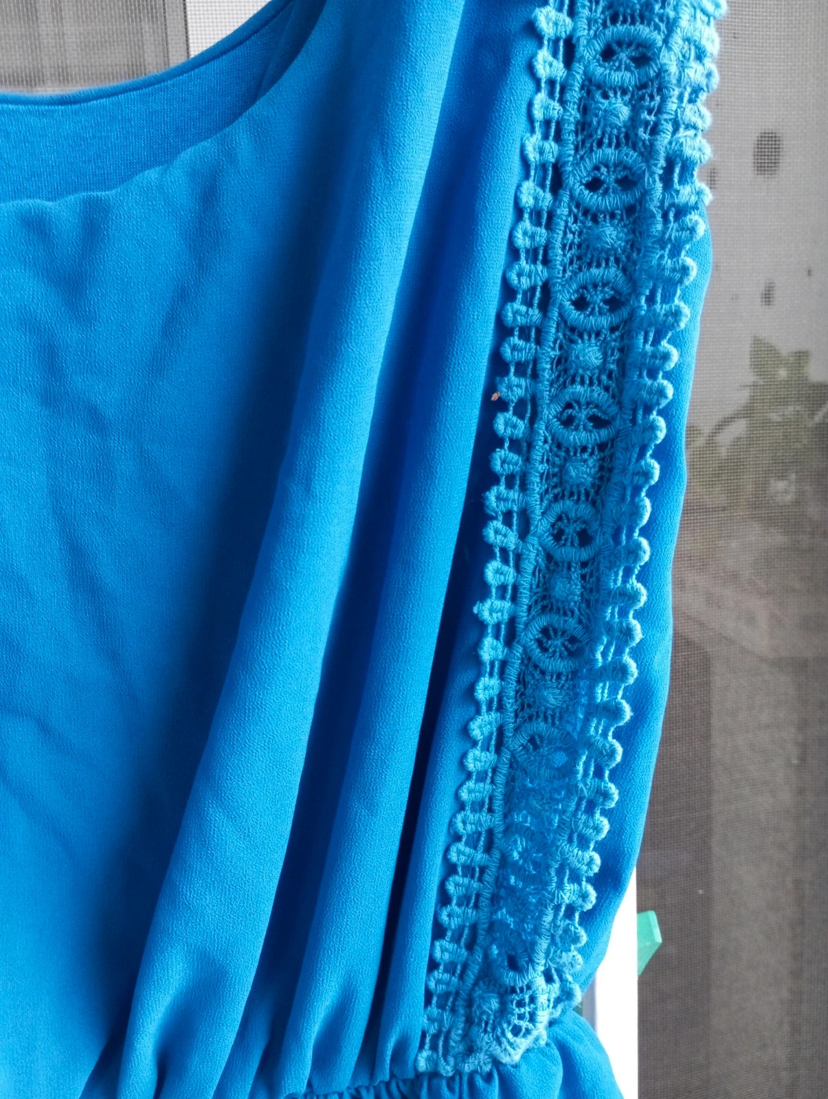 Vestido corto azul Klein / Eléctrico - Talla M – Italy Moda – taille M / 38 / 10 2