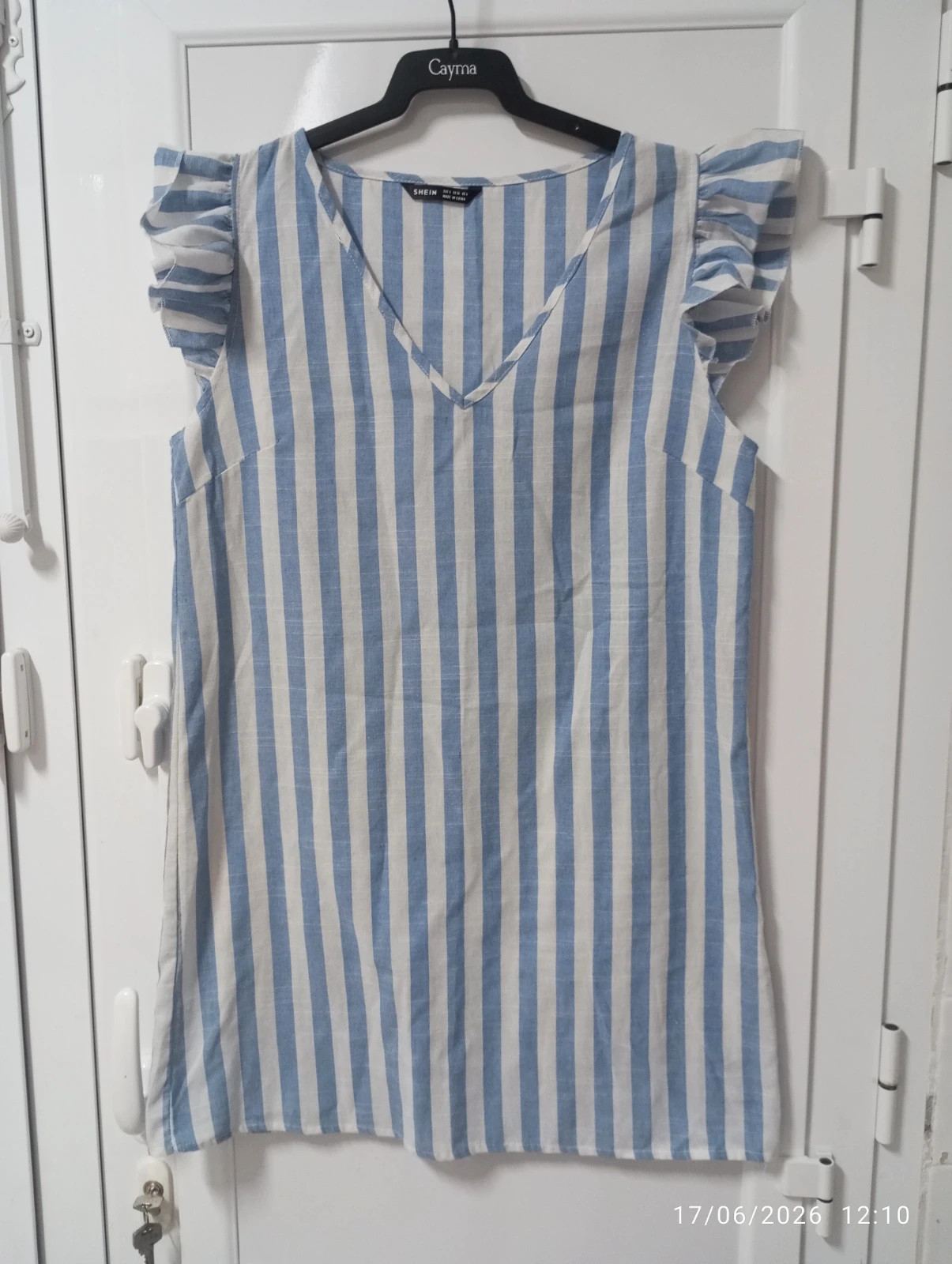 Vestido playero a rayas azul/blanco SHEIN (Talla S) 🌊 – Shein – taille Autre