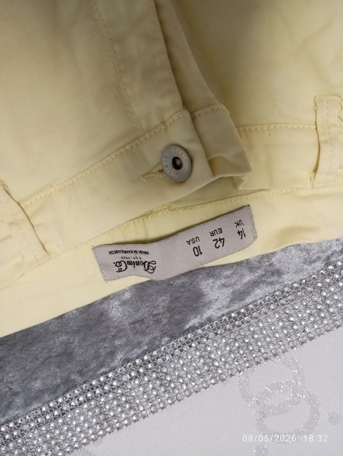 🍦Vaqueros Denim Co. Amarillo Vainilla (T. 42) - Impecables! – Denim Co – taille XL / 42 / 14 3