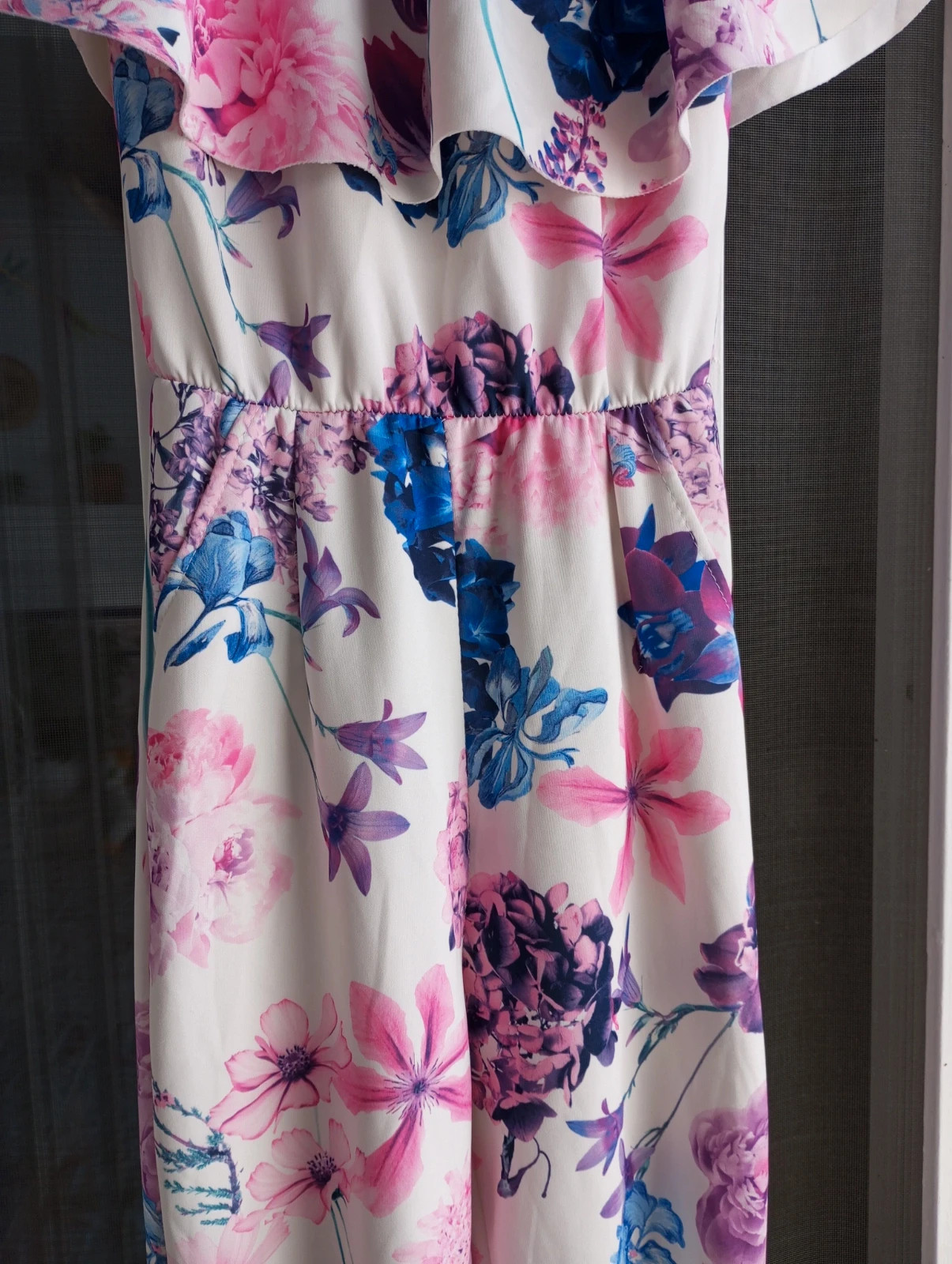 Mono largo elástico flores 🌺 – Italy Moda – taille S / 36 / 8 2