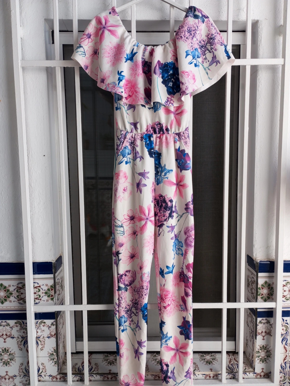 Mono largo elástico flores 🌺 – Italy Moda – taille S / 36 / 8