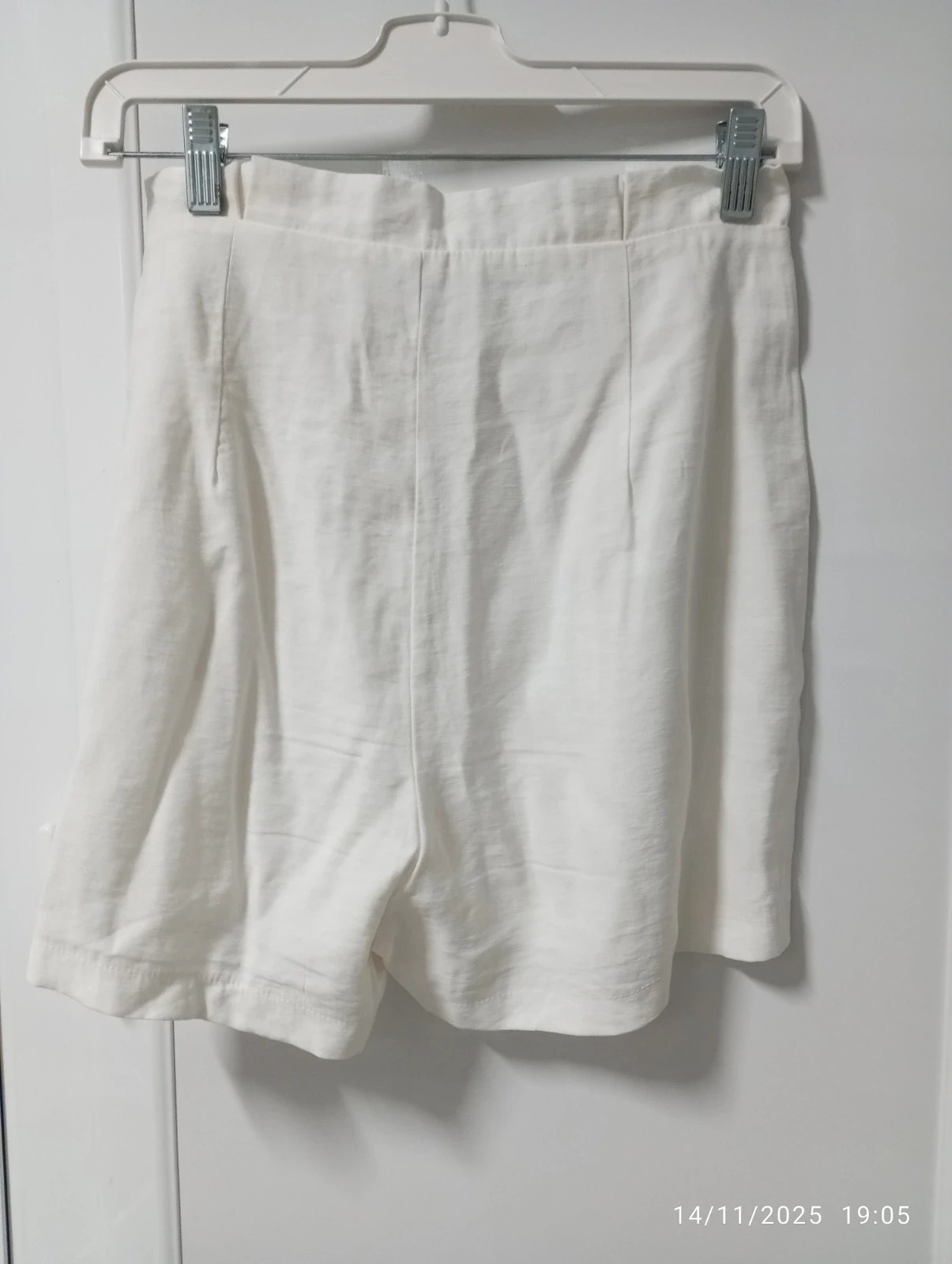 Short Blanco con Cinturón - Nuevo - Talla S – Italy Moda – taille S / 36 / 8 2