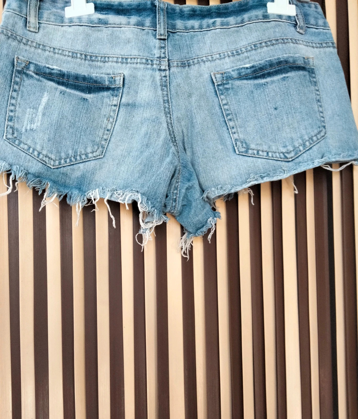 💙 Shorts vaqueros boho con estampado étnico – Denim Co – taille L / 40 / 12 3