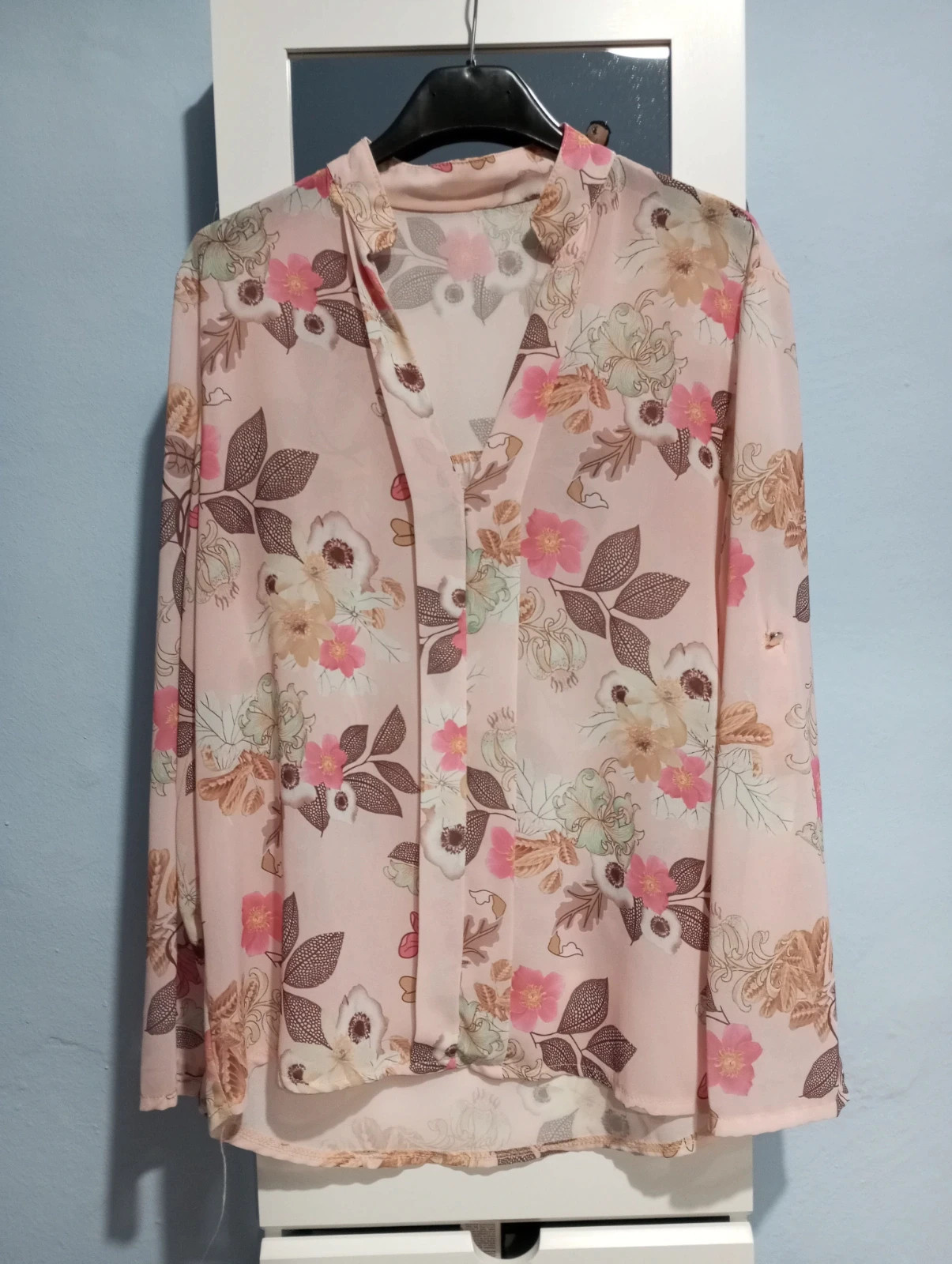 Blusa Boho Floral Rosa 🌸 Nueva Talla L – Italy Moda – taille L / 40 / 12