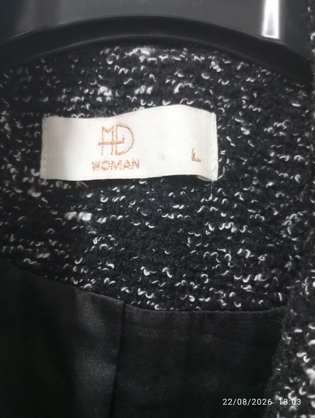Abrigo de Tweed MD Woman - Talla L – MD WOMAN – taille L / 40 / 12 3