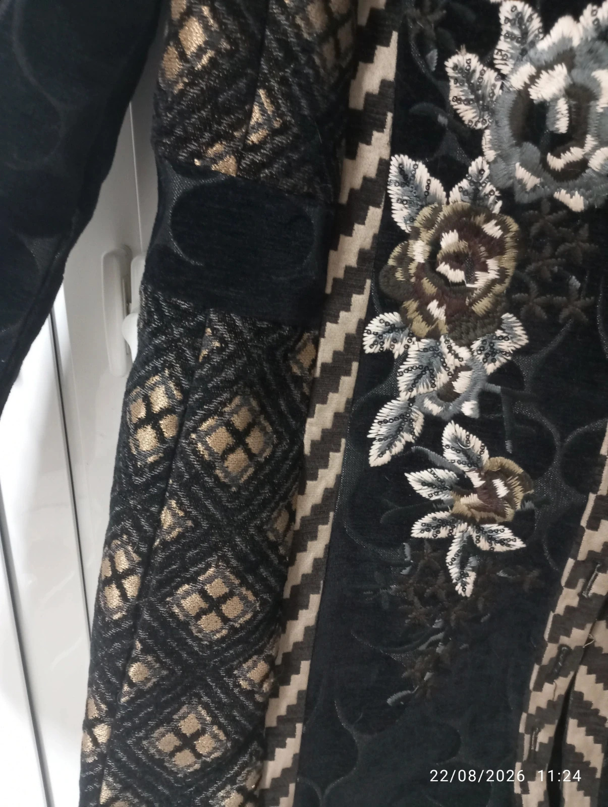 Abrigo Desigual Jacquard con Bordado Floral (Talla 40) – Desigual – taille L / 40 / 12 4
