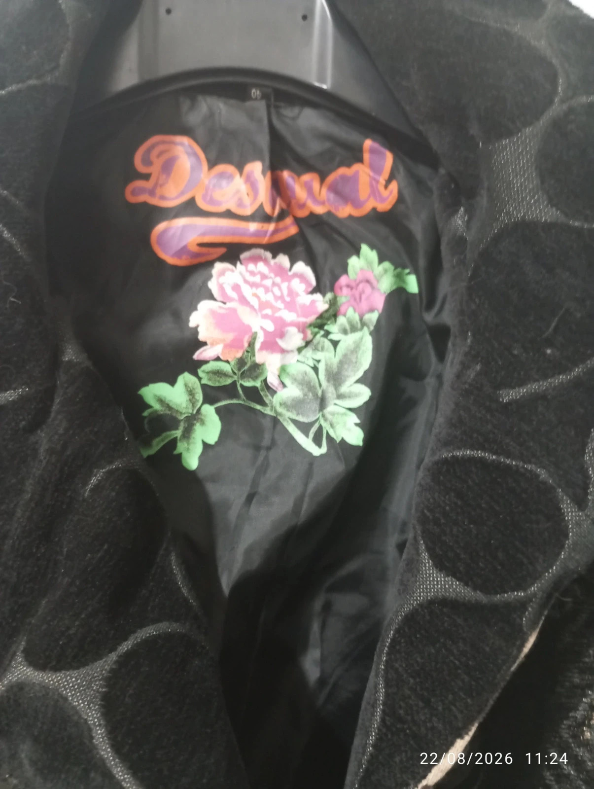 Abrigo Desigual Jacquard con Bordado Floral (Talla 40) – Desigual – taille L / 40 / 12 5