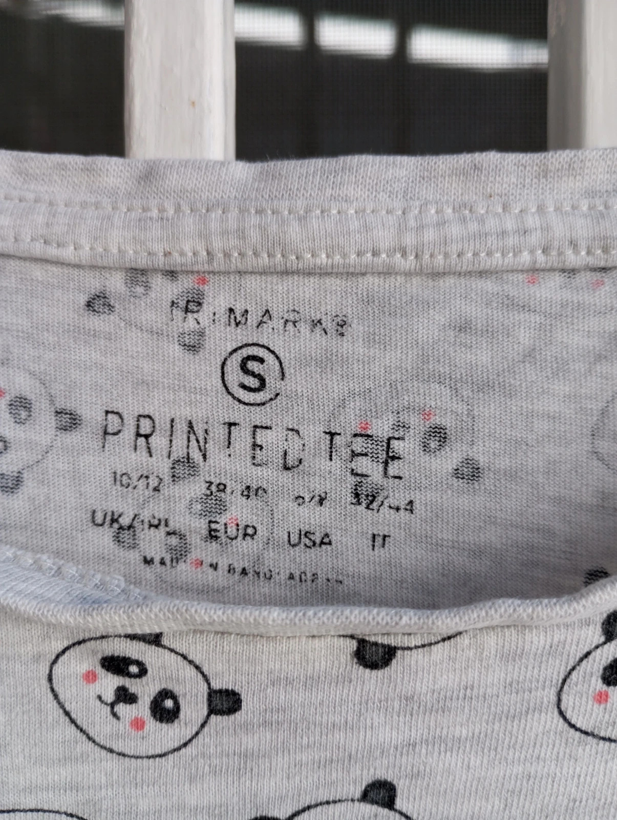 Camiseta pandas – Primark – taille M / 38 / 10 2