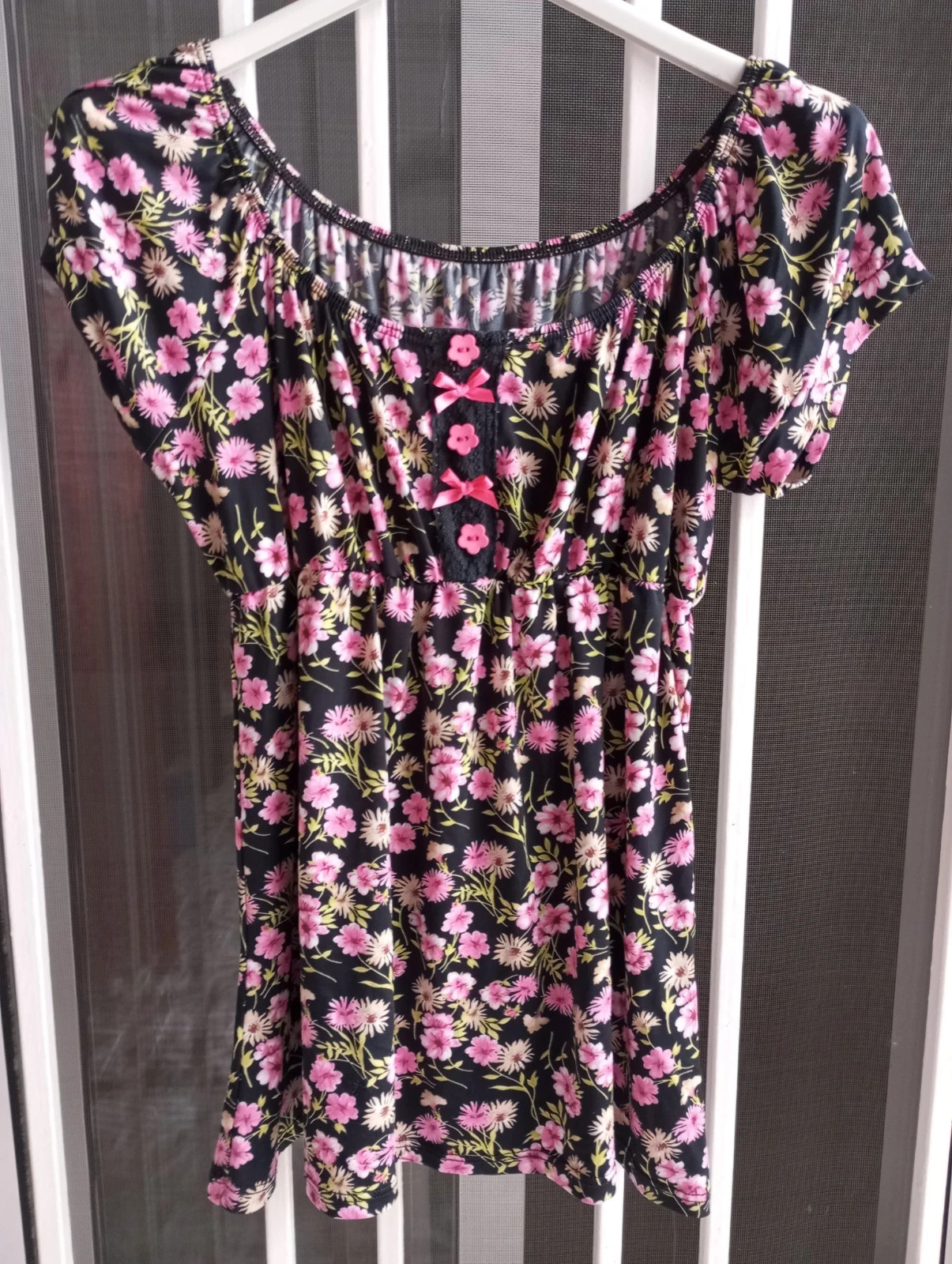 🌸 Blusa Romántica Floral - Estilo Retro / Coquette - NUEVA