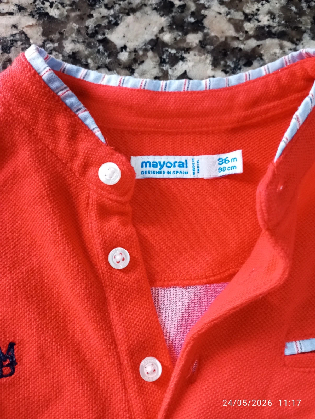 Polo Mayoral manga larga rojo (Cuello Mao) - Talla 98 (Nuevo) – Mayoral – taille 3 ans / 98 cm 3