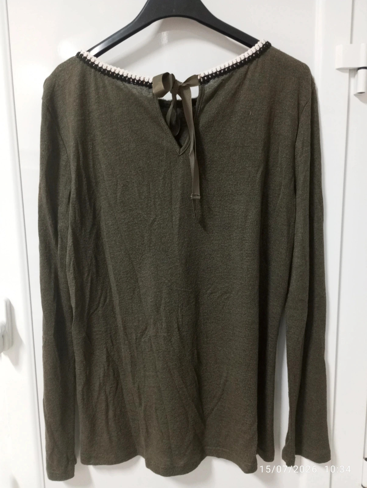 Jersey fino entretiempo verde caqui (Talla M) – Local – taille M / 38 / 10 2