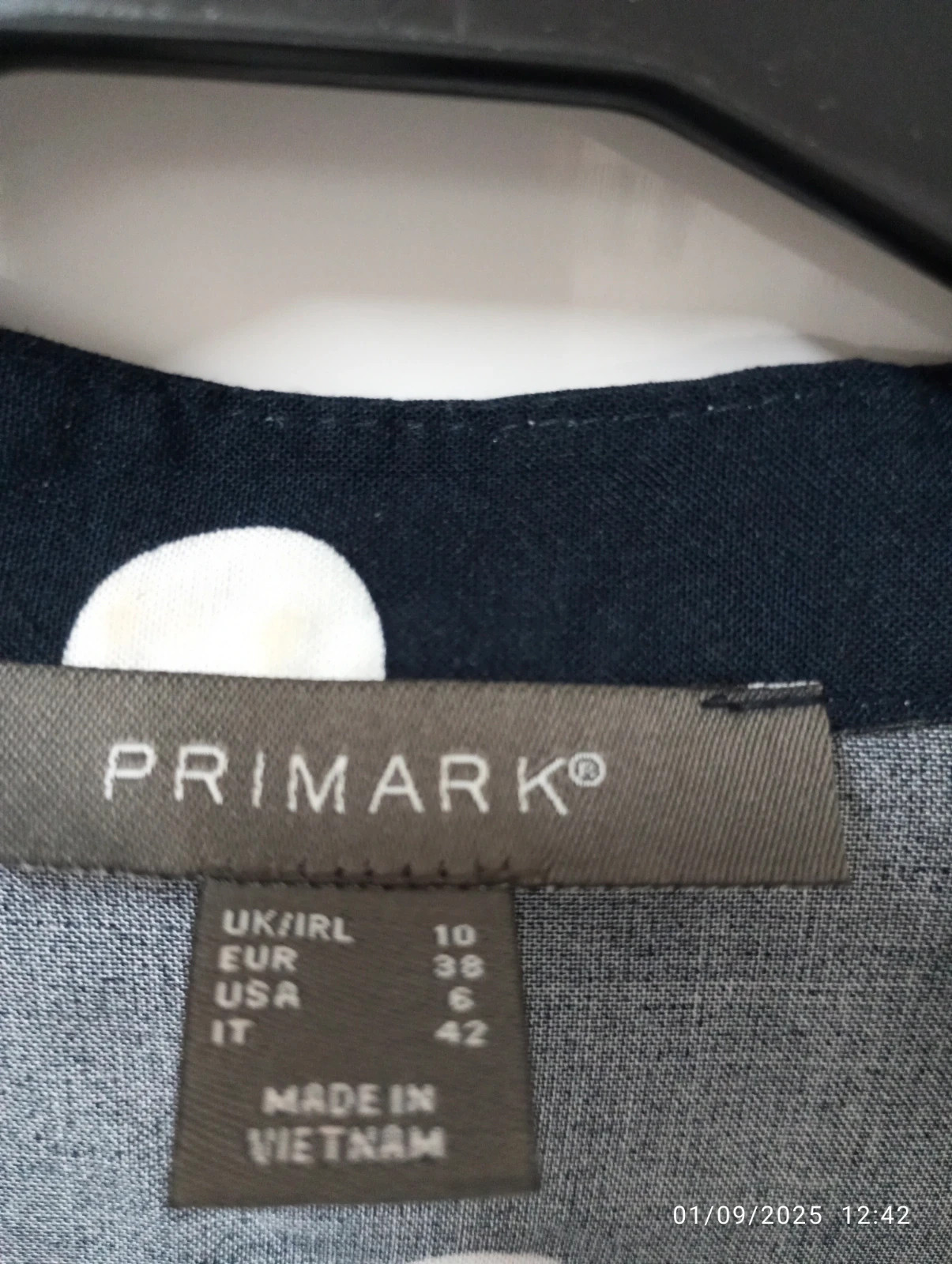 Blusa Navy Lunares - Estilo Relajado – Primark – taille M / 38 / 10 2