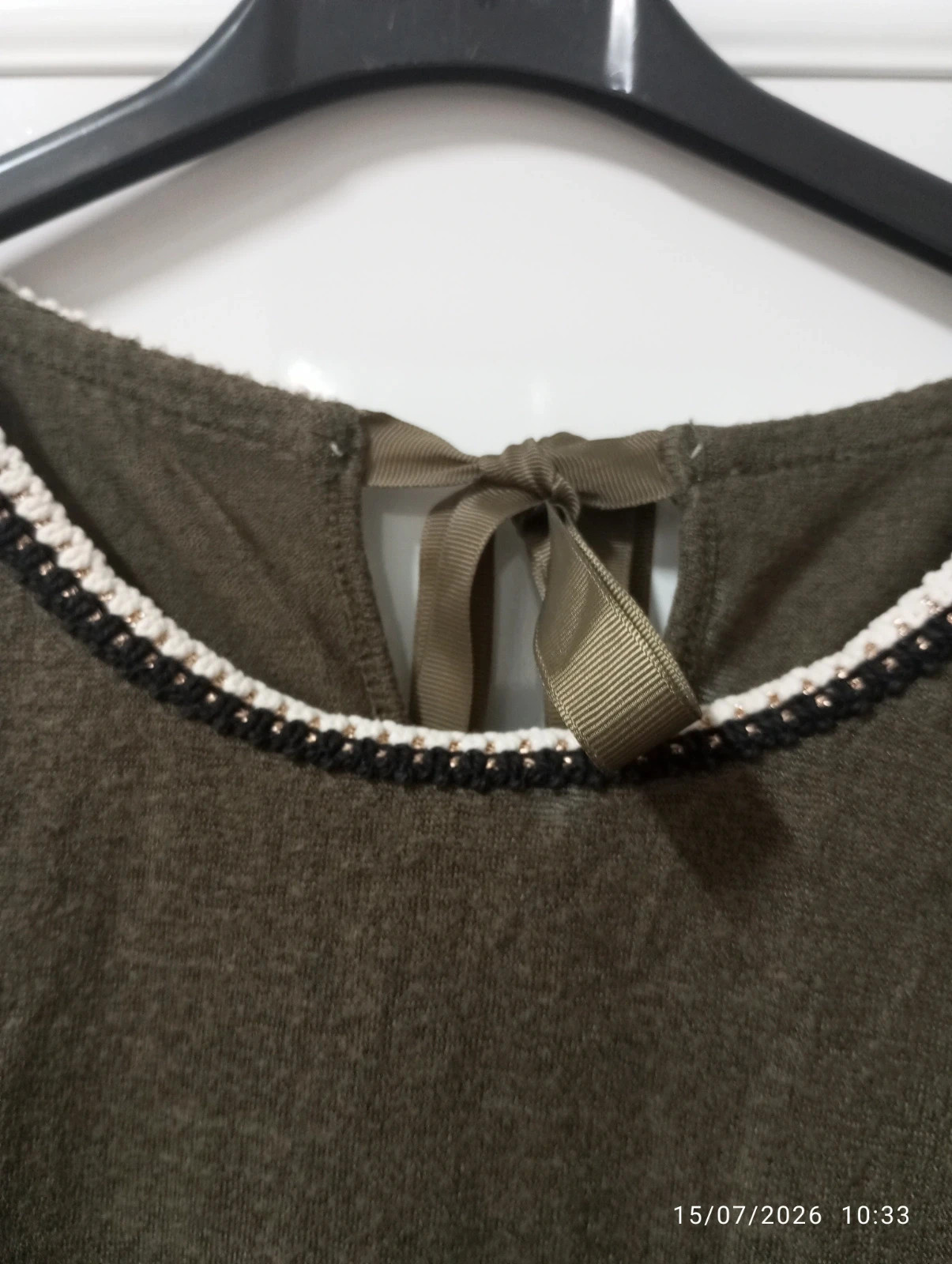 Jersey fino entretiempo verde caqui (Talla M) – Local – taille M / 38 / 10 3