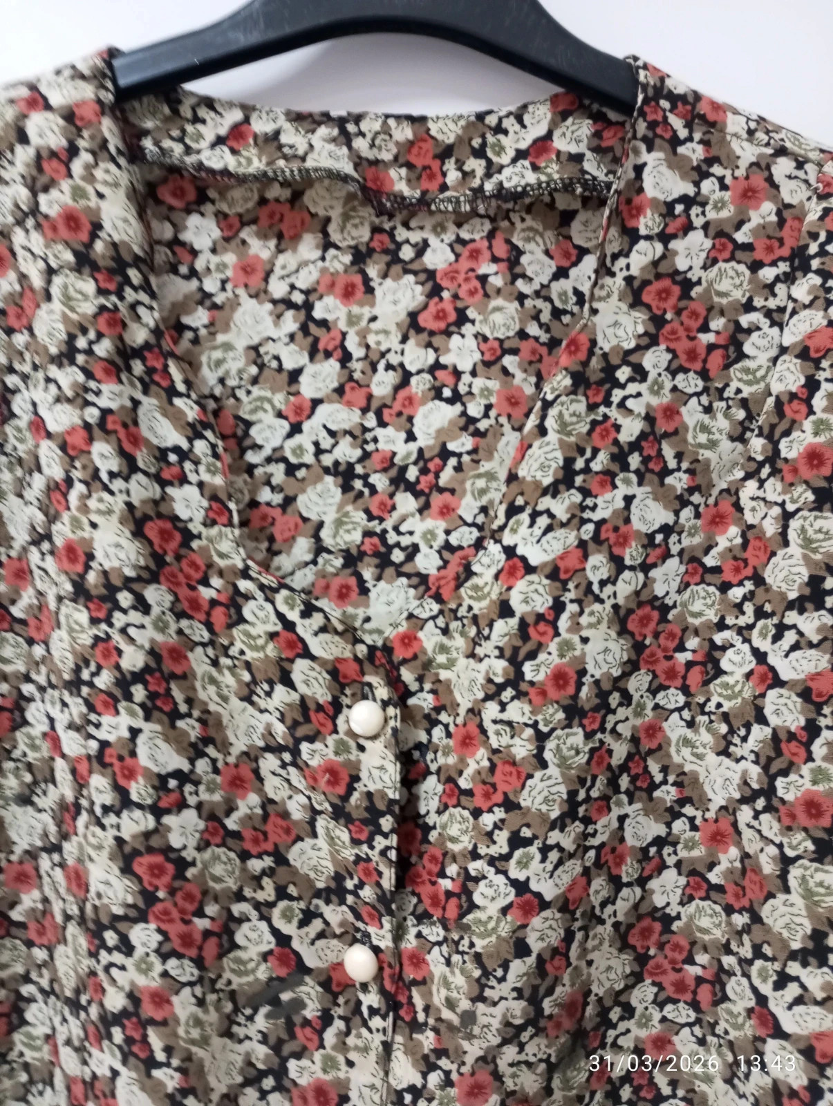 Blusa Floral Vintage Romántica 🌸 – Vintage Love – taille XL / 42 / 14 2