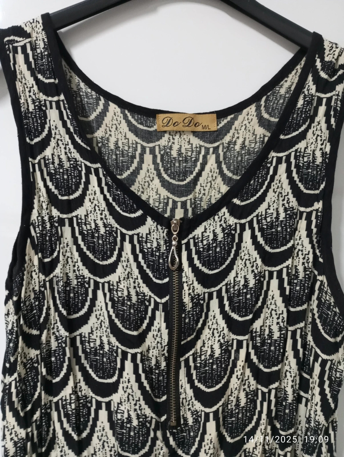 Mono corto estampado blanco y negro DoDo - Talla M/L – DoDo – taille M / 38 / 10 2