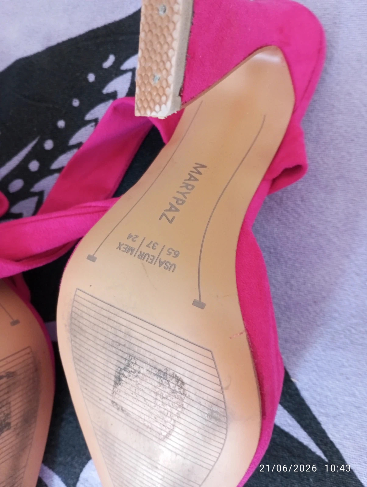 Zapatos de tacón Marypaz – Color Fucsia (Talla 37) – Marypaz – taille 37 4