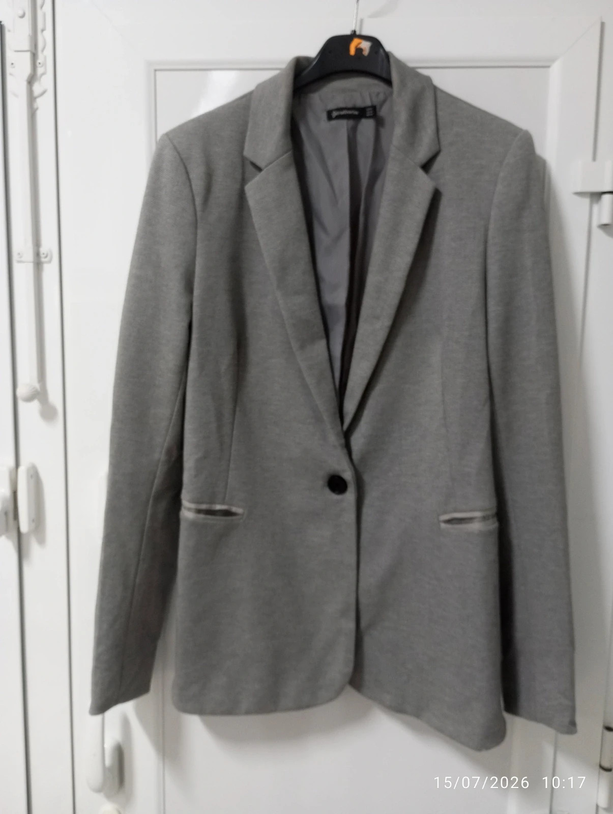 Americana / Blazer gris Stradivarius (Talla M) – Stradivarius – taille M / 38 / 10