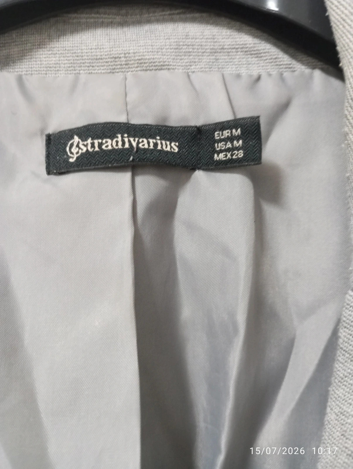 Americana / Blazer gris Stradivarius (Talla M) – Stradivarius – taille M / 38 / 10 3