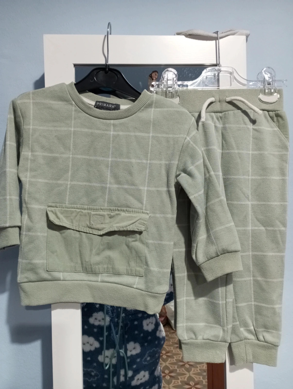 Conjunto Primark Bebe – Verde Sage Cuadros (2 piezas) – Primark – taille 24-36 mois / 92 cm