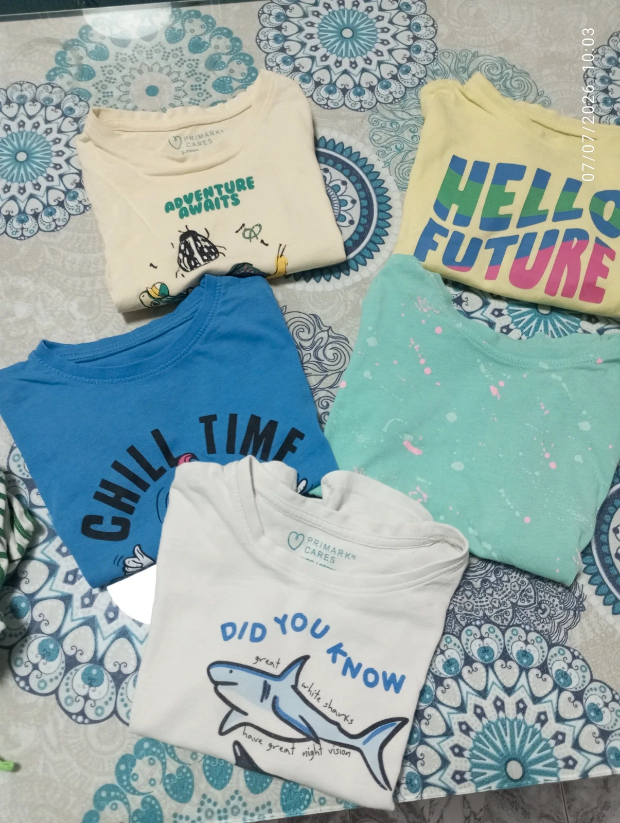 Lote 5 camisetas Primark Talla 98 (2-3 años) 🌟 – Primark – taille 3 ans / 98 cm