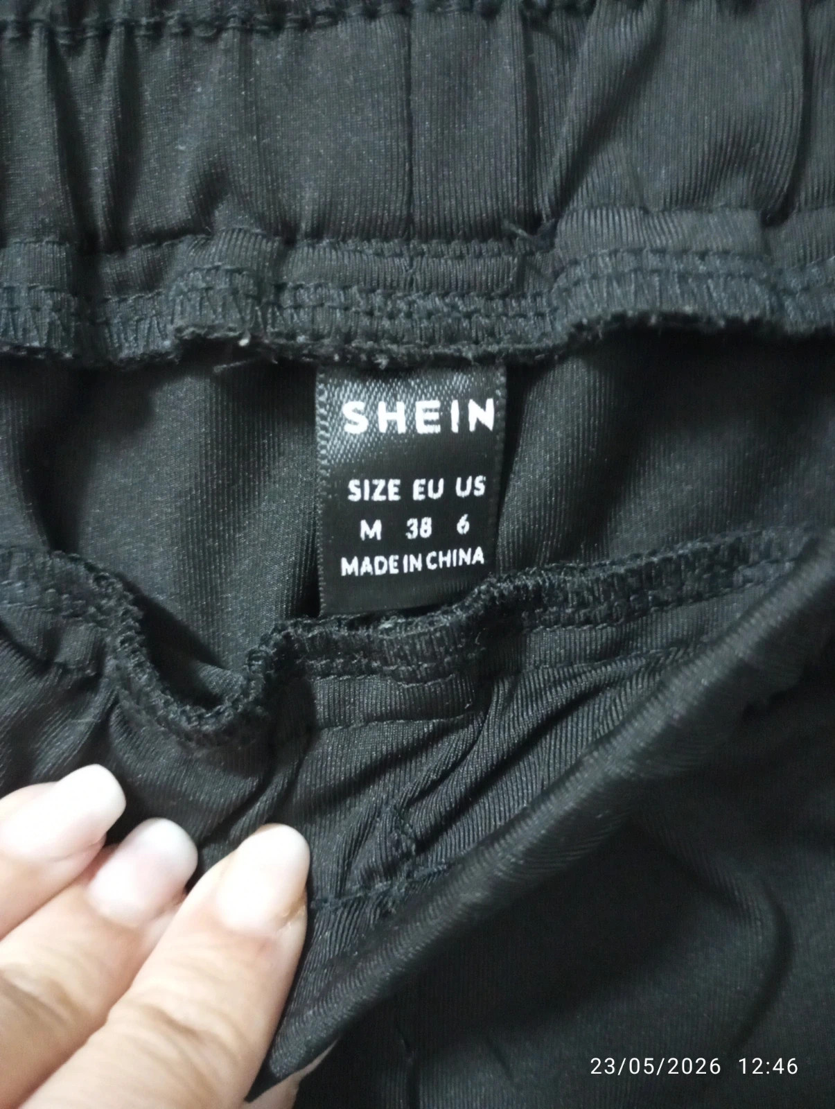 Pantalón corto negro elástico SHEIN / Talla M – Shein – taille M / 38 / 10 2