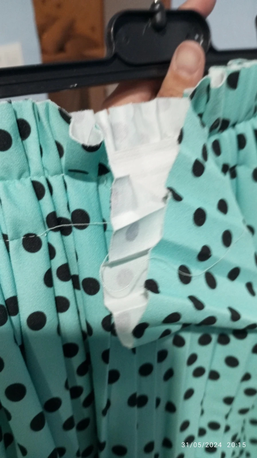 Falda Midi Lunares Verde Mint - Talla M/L – Italy Moda – taille L / 40 / 12 2