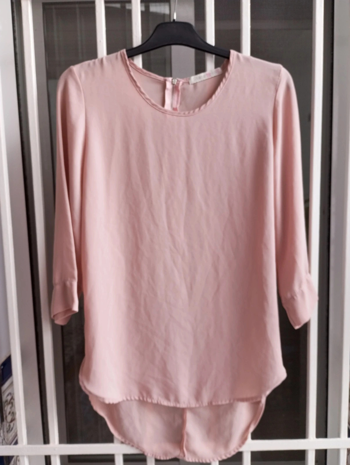 Blusa fluida rosa pastel de Shana - Talla ! 🌸