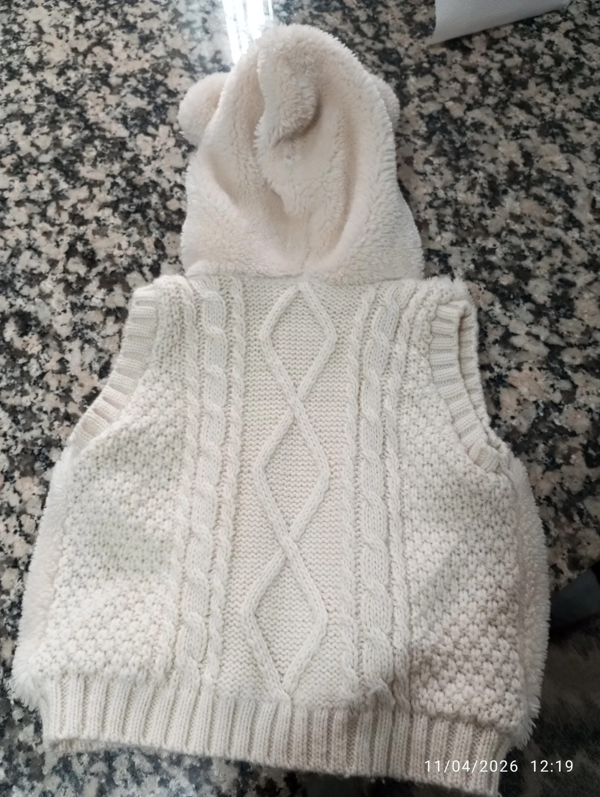 🐻 Chaleco Bebé con Orejitas - Talla 9 meses - Como nuevo! – Newness Baby – taille 9-12 mois / 74 cm 2