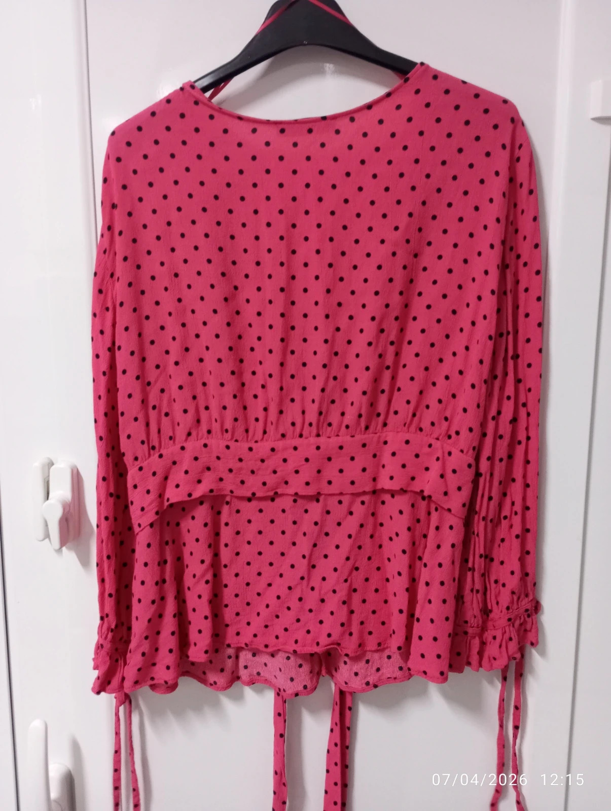 Blusa Zara Lunares Fucsia - Talla L - Estado Impecable – Zara – taille L / 40 / 12 2