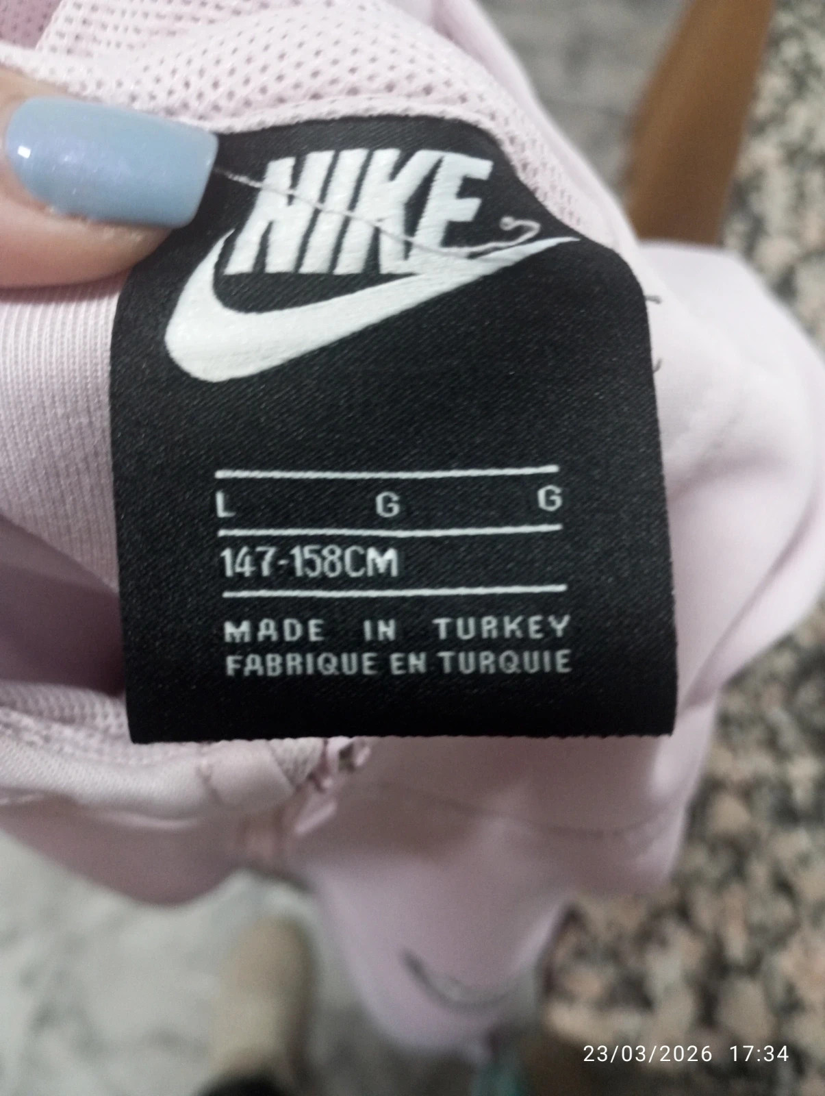 Sudadera Nike Rosa Pastel - Logo Tape Edition 🎀 – Nike – taille XS / 34 / 6 3