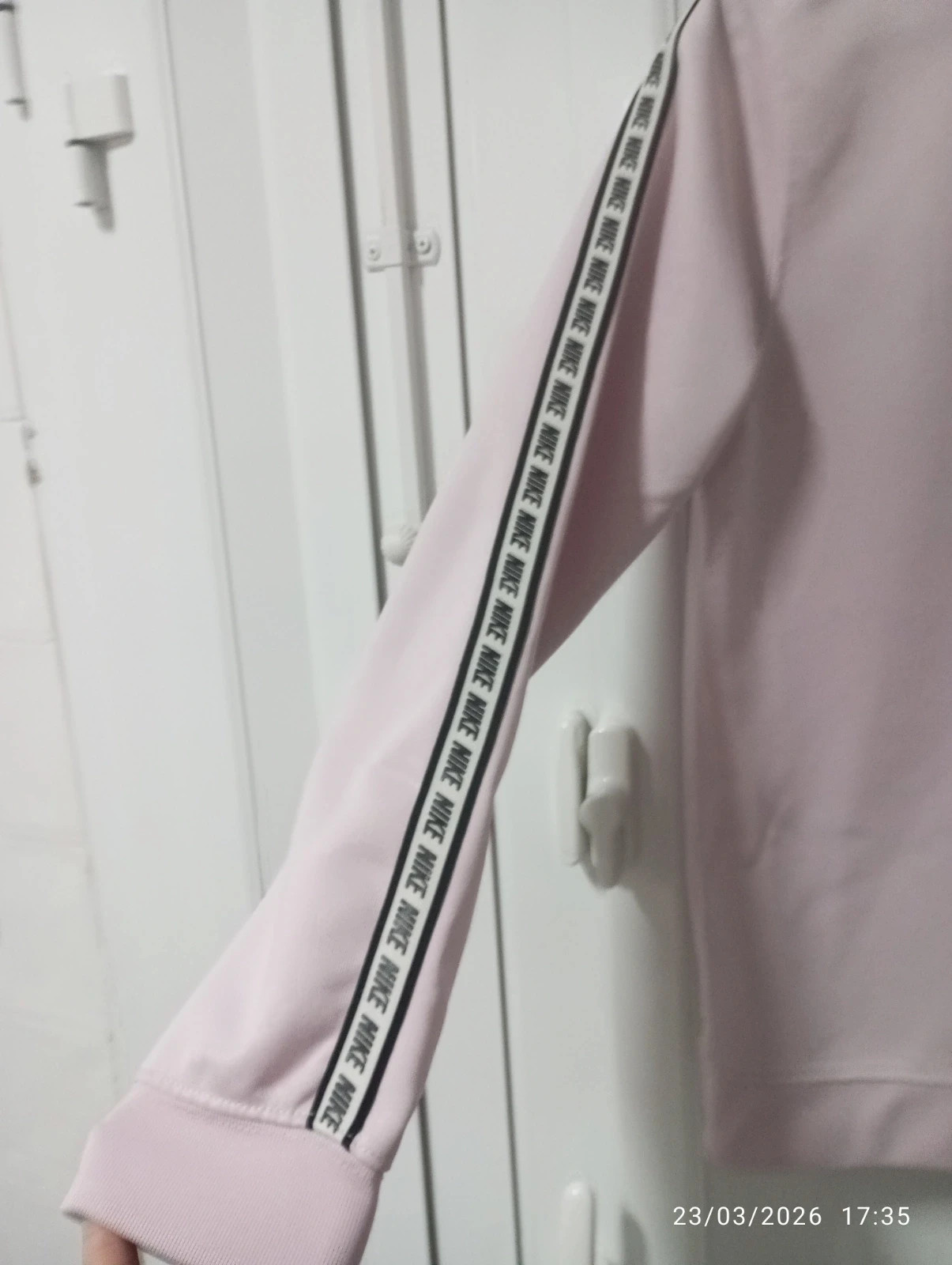 Sudadera Nike Rosa Pastel - Logo Tape Edition 🎀 – Nike – taille XS / 34 / 6 4