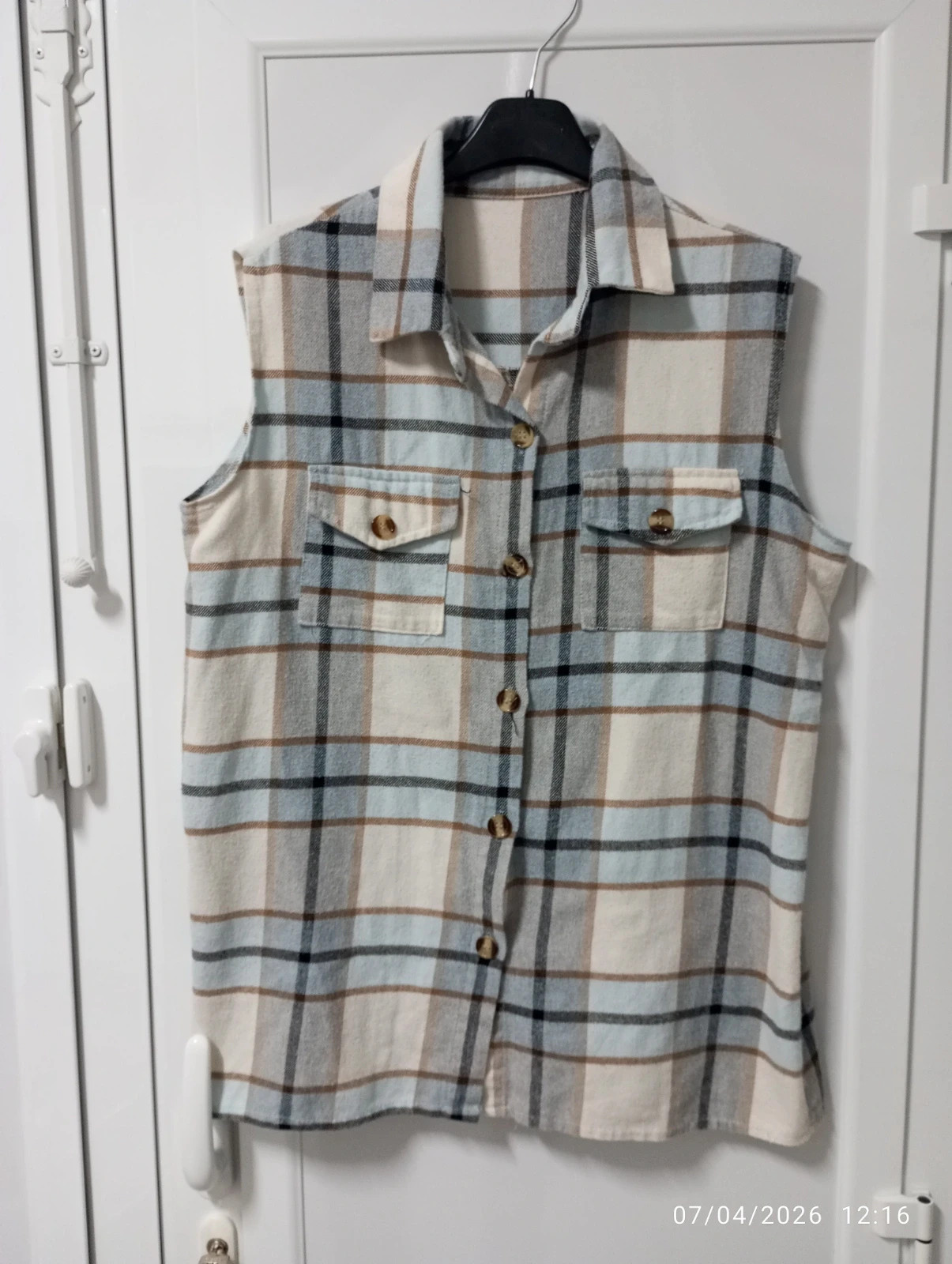 Chaleco camisero cuadros grunge / Flannel Vest