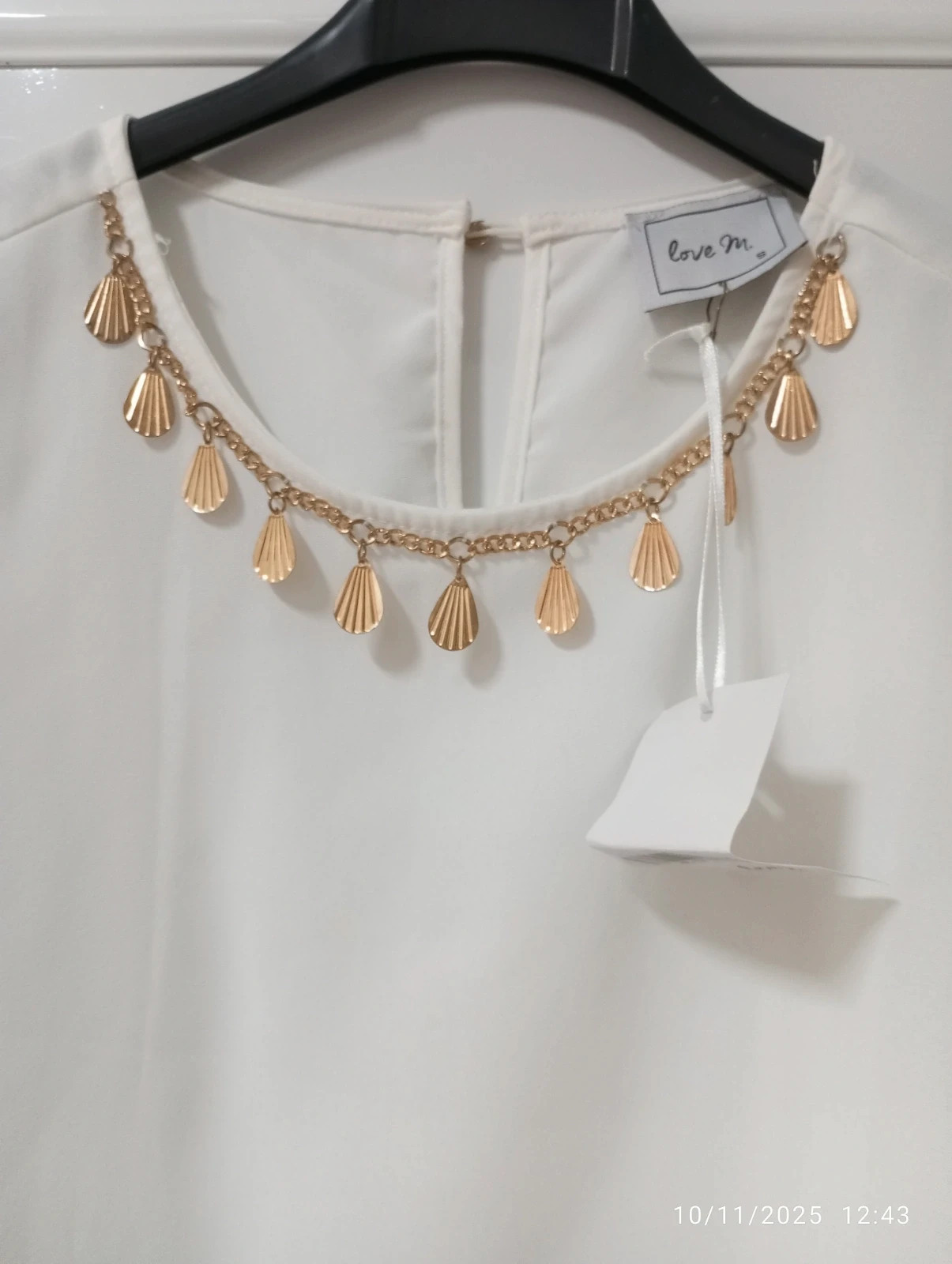 Blusa Joya Blanca Nueva con Etiqueta – Love M – taille Autre 3