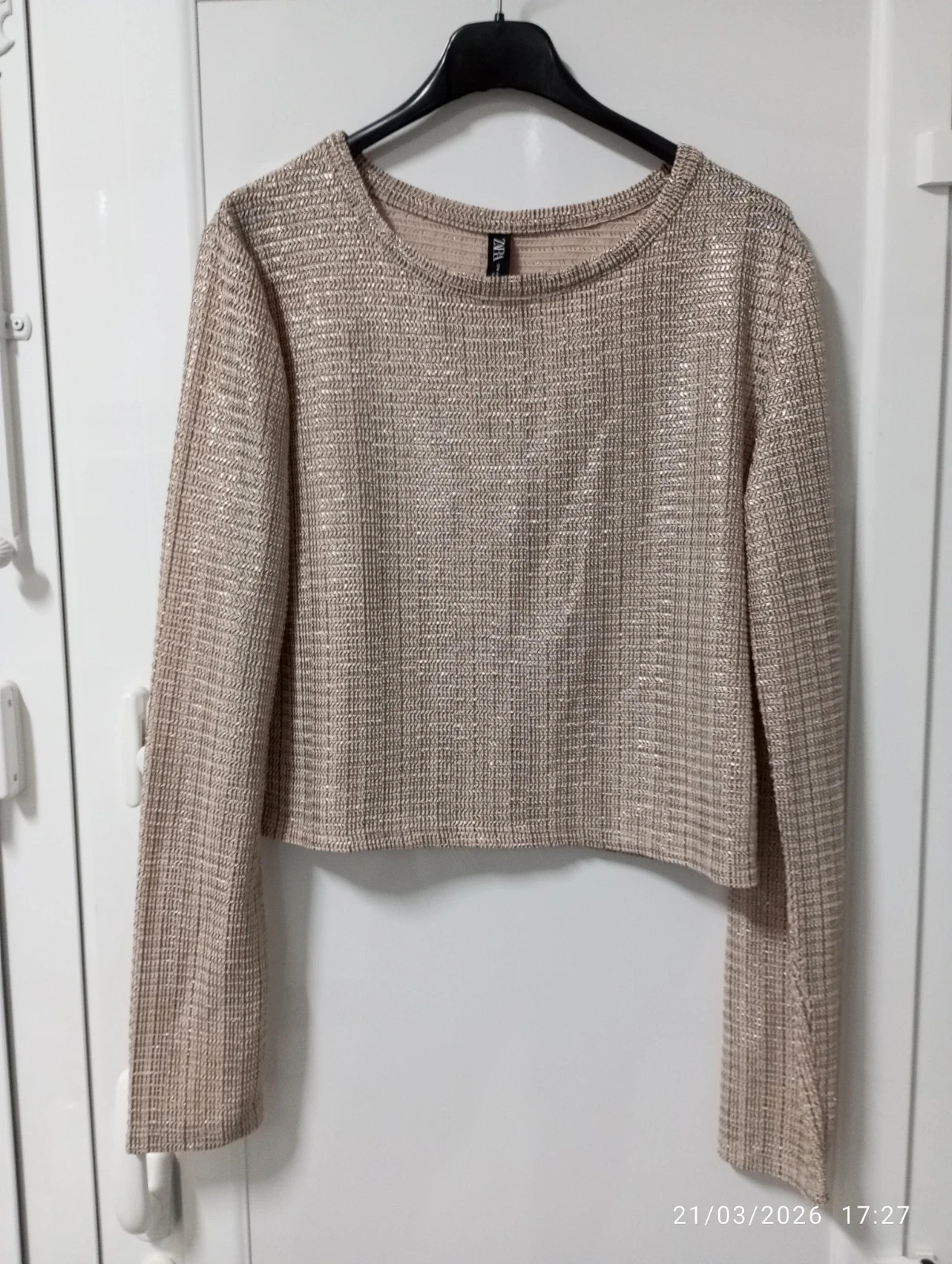 Top Metalizado Zara - Talla M – Zara – taille M / 38 / 10