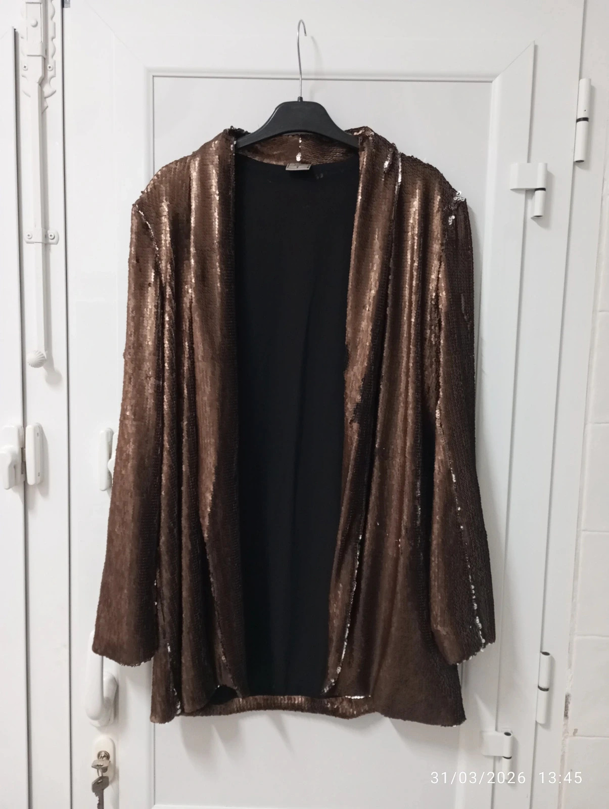 Blazer lentejuelas bronce de Zara – Zara – taille S / 36 / 8 2