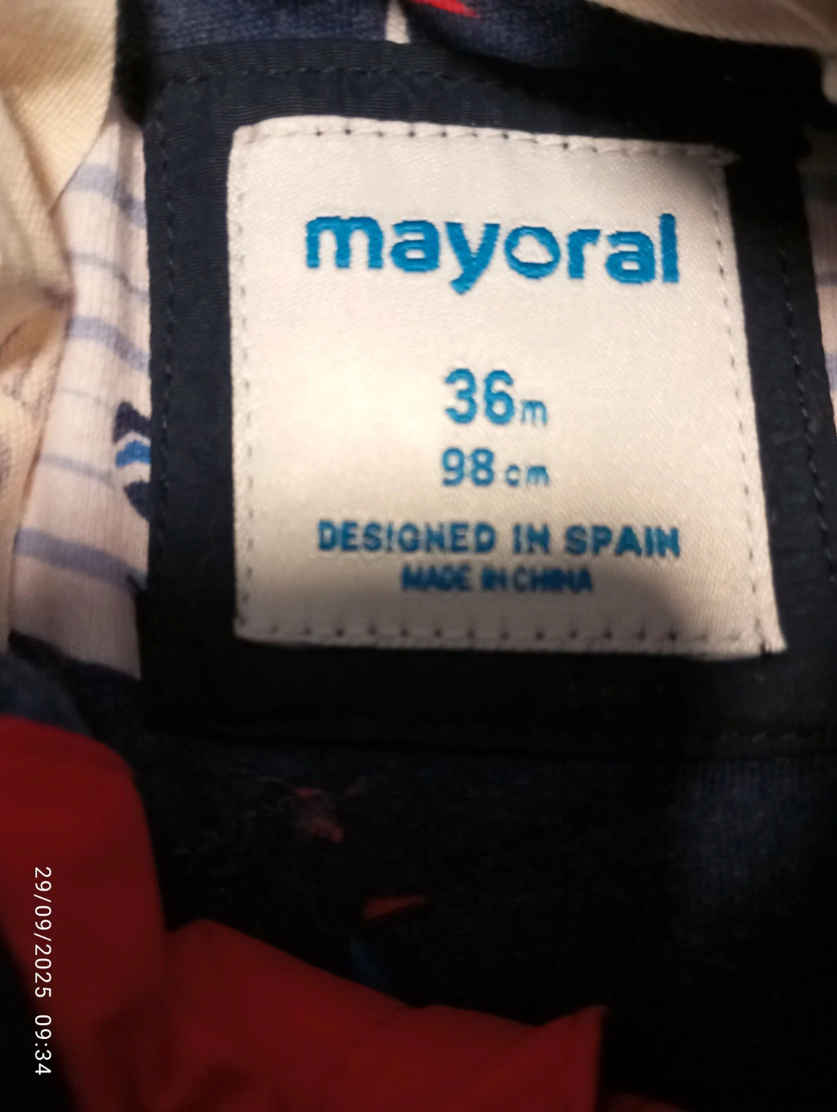 Cortavientos Mayoral Rojo - Talla 36 meses – Mayoral – taille 3 ans / 98 cm 3