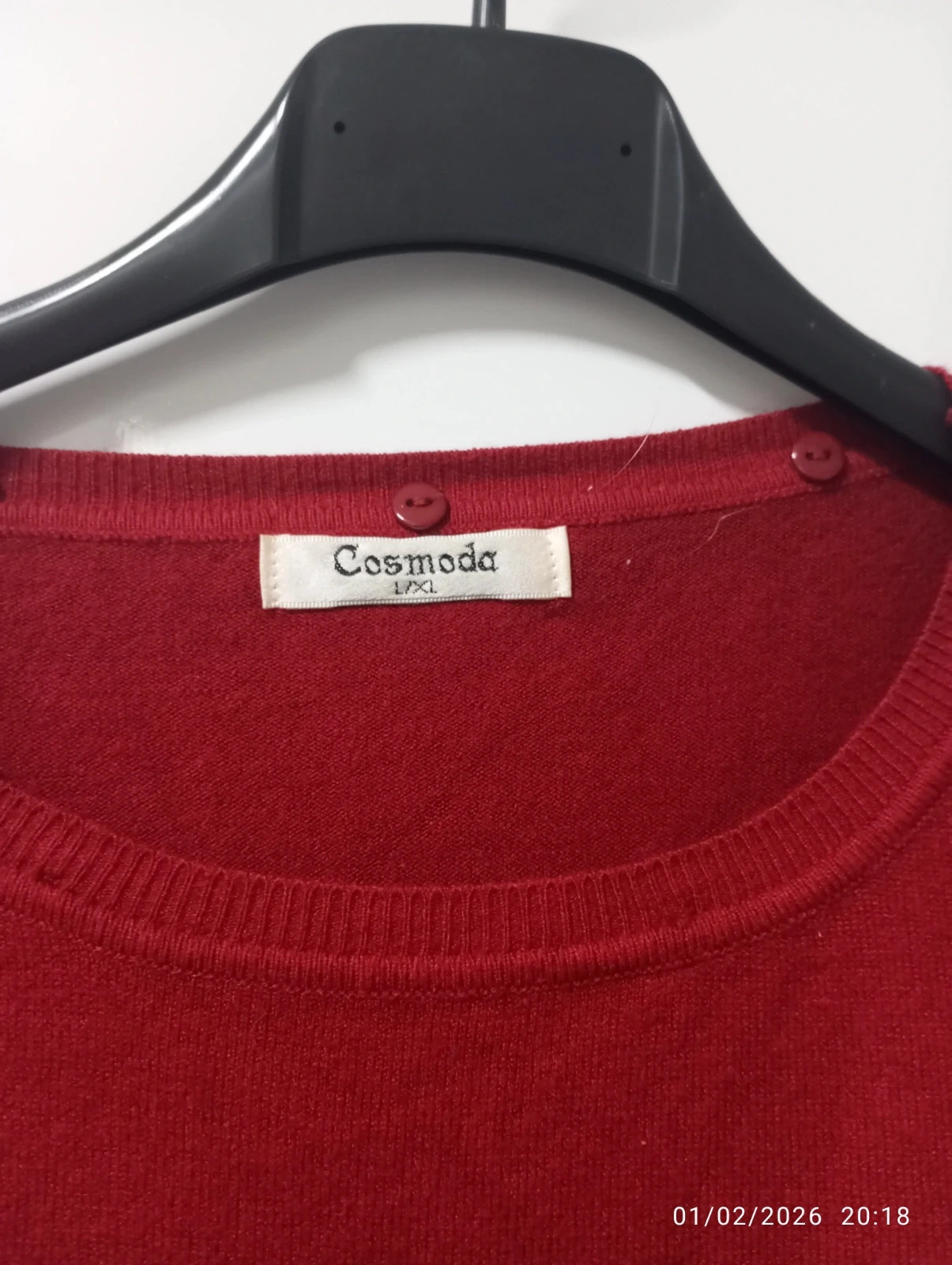 Jersey rojo – Cosmoda – taille L / 40 / 12 2
